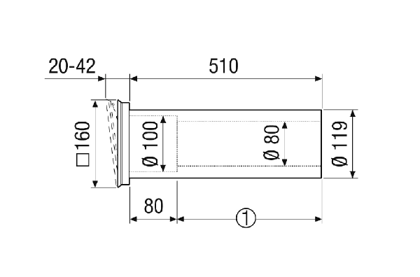 ALD 125 ZLV 80 dB A-Set IM0023113.PNG Set za proširenje (A-Set) je dopuna tvornički montiranog odvojka za grubu gradnju RH 125 i sastoji se od unutarnje maske na strani prostorije u diskretnom dizajnu sa standardnim filtrom i zvučno izoliranom cijevi