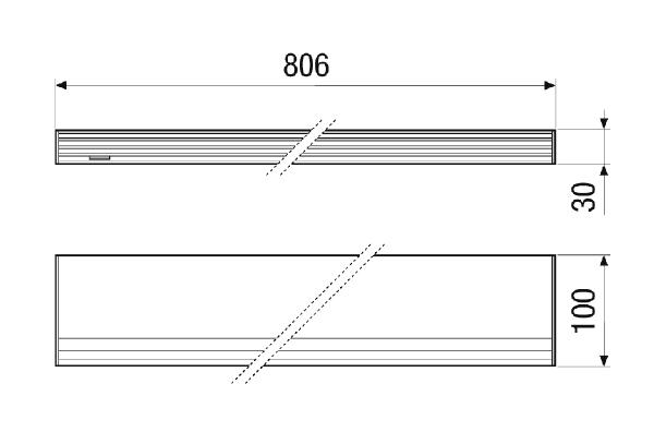 AL-dB 800-I IM0023123.PNG Zvučno izolirani unutarnji dio prozorskog ventila AL-dB 800-I, boja: bijela, slična RAL 9010. Klasa filtra ISO Coarse 30 % (G2) (standardni filtar)