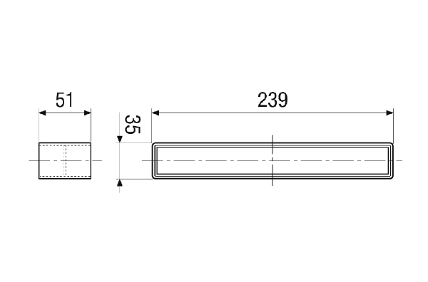 FK-V IM0023137.PNG Flachkanalverbinder, Muffenmaß