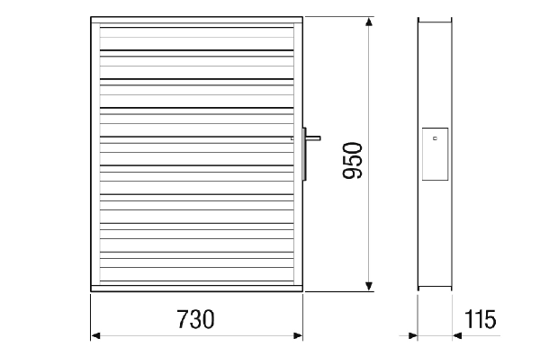 VKM-MV4540-H-DA IM0023244.PNG Motorised shutters for centralised compact air handling units with heat recovery. Suitable for RLT 4000 MV4540H. Order necessary with RLT central air handling unit.
