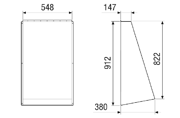 AH-MV4540-H-HD IM0023263.PNG External hood. Required twice (for outside air and outgoing air).  Order necessary with RLT 4000 MV4540H.