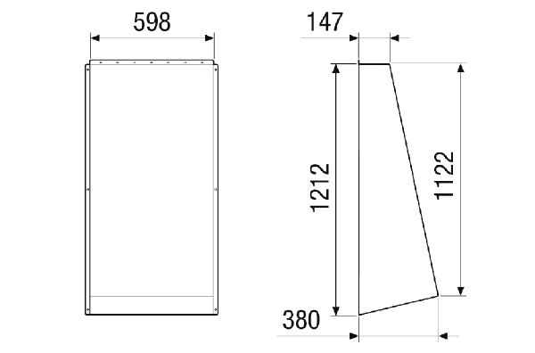 AH-MV4555-H-HD IM0023265.PNG External hood. Required twice (for outside air and outgoing air). Order necessary with RLT 5500 MV4555H.