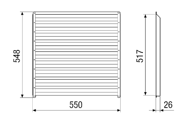PAS-MV4512-V-LV IM0023268.PNG Séparateur de particules pour séparer les particules poussiéreuses et à gros grains présentes dans l'air extérieur. Commander avec CTA 1200 MV4512V nécessaire