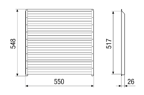 PAS-MV4516-V-LV IM0023270.PNG Séparateur de particules pour séparer les particules poussiéreuses et à gros grains dans l'air extérieur. Commande avec CTA 1600 MV4516V nécessaire