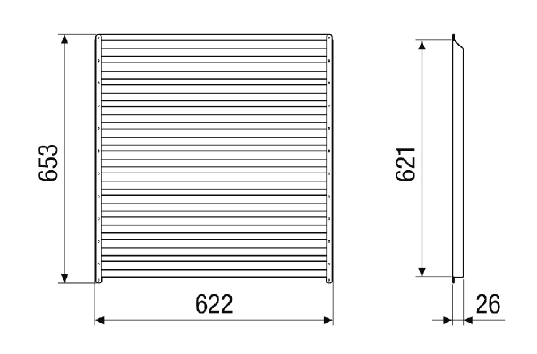 PAS-MV4523-H-LV IM0023271.PNG Séparateur de particules pour séparer les particules poussiéreuses et à gros grains dans l'air extérieur. Commander avec CTA 2300 MV4523H nécessaire