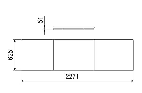 RD-MV4516-V-RF IM0023325.PNG Toit anti-pluie pour protéger le CTA 1600 MV4516V des intempéries. Commander avec l'appareil centralisé de traitement d'air CTA nécessaire.