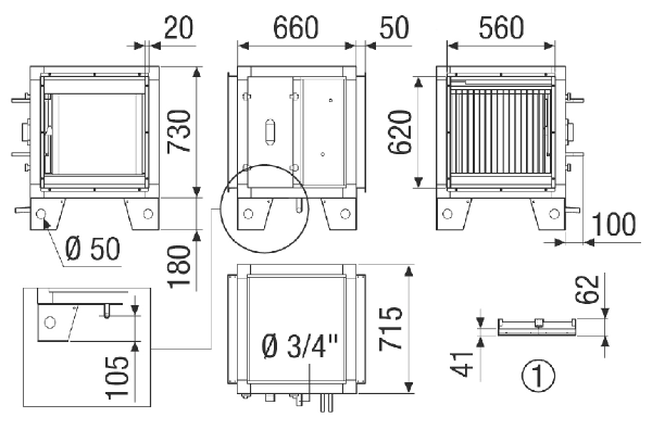 NHKR-MV4523-H-CCDX1 3NC IM0023361.PNG Refrigerant reheating and cooling register CCDX1 3NC, external. Necessary to order with RLT 2300 MV4523H. Can be used as NHKR with additional change-over sensor [Art. No. 0043.2766].