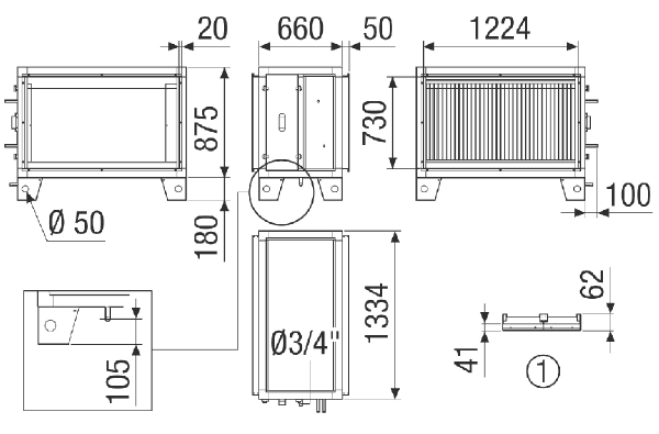 NHKR-MV4555-V-CCW1 13NC IM0023370.PNG Externes wasserbasiertes Nachheiz- und Kühlregister CCW1 13NC zur Montage im horizontalen Zuluftkanal. Passend zum RLT 5500 MV4555V. Bestellung mit RLT-Zentralgerät notwendig
