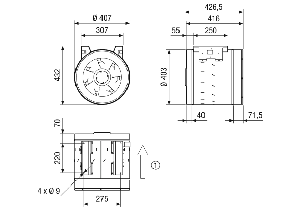 EDR 40-2 IM0023441.PNG Diagonal fan for duct installation, DN 400