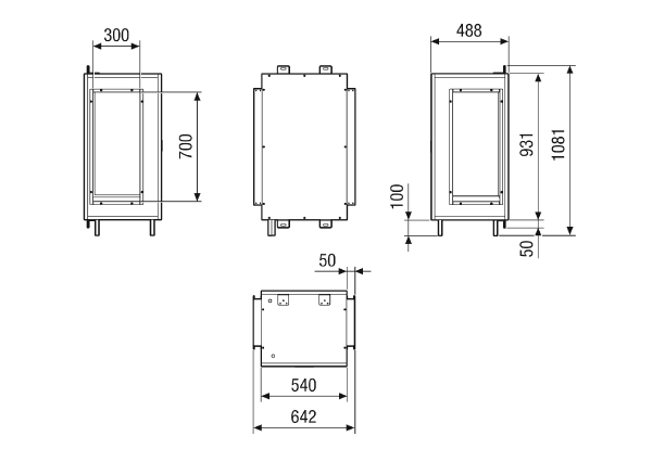 WH M4027H HC1 IM0023652.PNG Registre de chauffage à eau à monter sur l'unité de traitement d'air CTA Flat 2700. Commande avec l'appareil centralisé de traitement d'air CTA nécessaire.