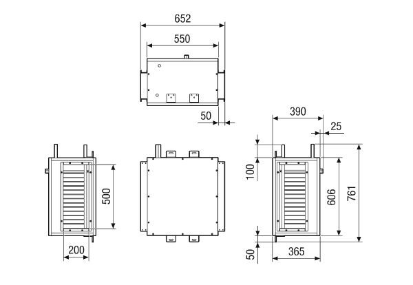 NHKR M4012H CCW2 IM0023657.PNG External water-based reheating and cooling register CCW2 for installation on the RLT FLAT 1200. Order necessary with RLT FLAT central air handling unit.