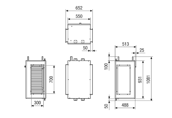 NHKR M4027H CCDX1 IM0023661.PNG Registre de réchauffage et de refroidissement au réfrigérant CCDX1 à monter sur l'unité de traitement d'air RLT Flat 2700. Commande avec appareil centralisé de traitement d'air CTA nécessaire␍