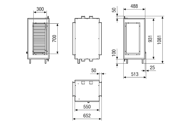 NHKR M4027H CCDX1 IM0023662.PNG Registre de réchauffage et de refroidissement au réfrigérant CCDX1 à monter sur l'unité de traitement d'air RLT Flat 2700. Commande avec appareil centralisé de traitement d'air CTA nécessaire␍