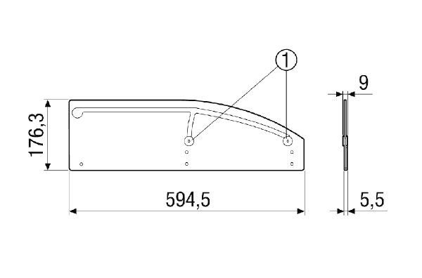 SDK M4012 SD IM0023670.PNG Système de rails en option des volets de protection, pour un entretien facile des appareils RLT FLAT 1200