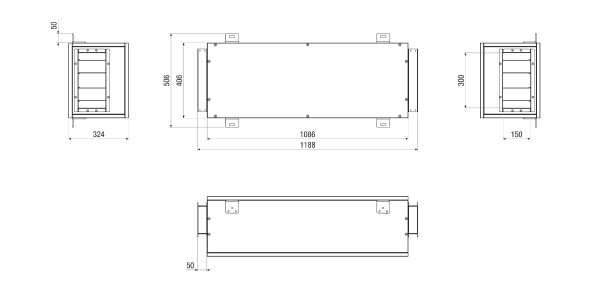 SD M4004H SL2 IM0023715.PNG Silencieux SL2 à monter sur CTA FLAT 400. Commande avec appareil centralisé de traitement d'air CTA FLAT nécessaire.