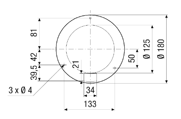 ALV A 50 IM0023865.PNG Soupape d'évacuation d'air avec débit volumique constant de 50 m³/h, pour utilisation dans les systèmes de ventilation centrale