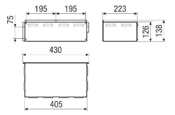 WSD 20 EC IM0024019.PNG Weather protection roof for the motor of the EKR-3 20 EC exhaust air box