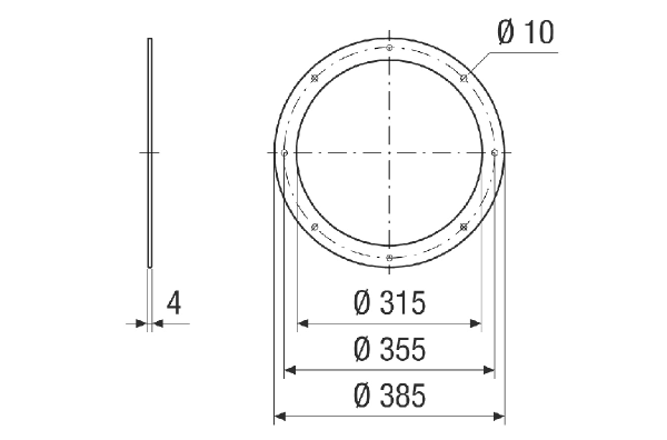 GFI v 31 IM0024062.PNG Counter flange for mounting fans on ducts, galvanised, DN 315