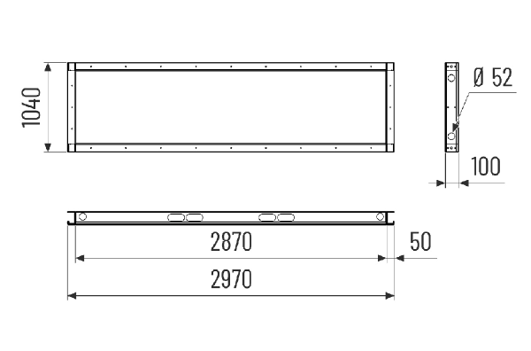 GR M4540V IM0024242.PNG Grundrahmen, vormontiert, Bestellung mit RLT 4000 Vertikal Zentralgerät notwendig