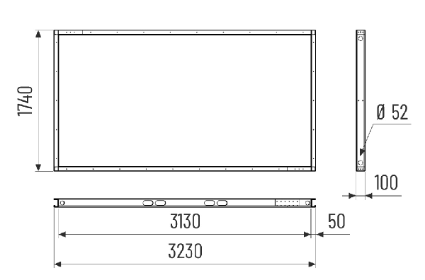 GR M4555H IM0024243.PNG Grundrahmen, vormontiert, Bestellung mit RLT 5500 Horizontal Zentralgerät notwendig