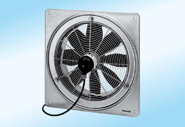 DZQ 60/6 A-Ex IM0000753.PNG Axial wall fan with square wall plate, DN 600, three-phase AC, explosion proof