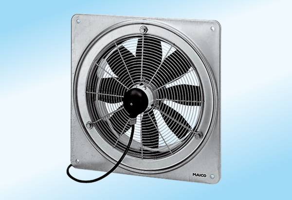 DZQ 30/2 A-Ex IM0000773.PNG Axial wall fan with square wall plate, DN 300, three-phase AC, explosion proof