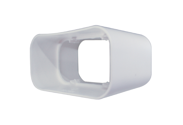 FKV 125 IM0008656.PNG Raccord pour gaine rectangulaire plate, 10 cm de longueur, blanc