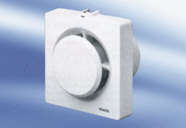 ECA 11-1 KF IM0009492.PNG Вентилятор для небольших помещений для ванных и туалетов, с фотоэлектроникой и электрической внутренней заслонкой
