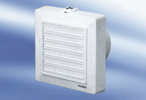 ECA 11-1 K IM0009493.PNG Small room fan for bathroom and WC, standard model with electrical internal shutter
