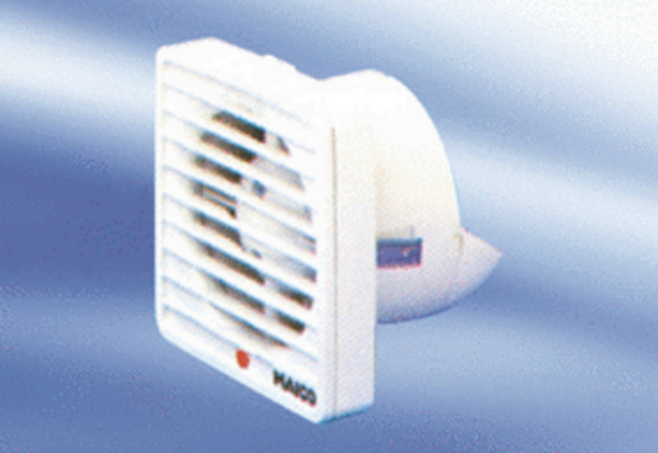 ECA 9-1 VZ IM0009505.PNG Kishelyiség ventilátor fürdőszobába és WC-be, belső ráccsal és késleltető kapcsolóval