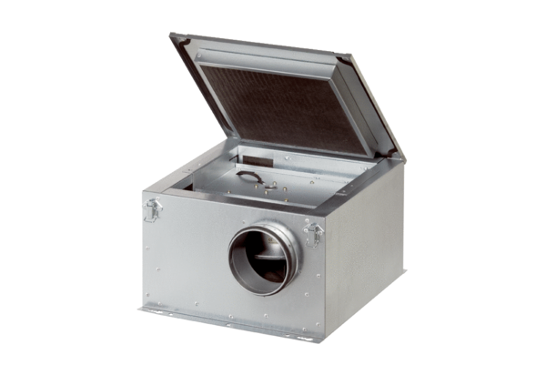 ESR-2 sound-insulated ventilation box, other art. no. IM0009642.PNG Sound-insulated ventilation box, DN 125 to DN 315, alternating current