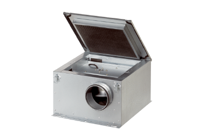 Schallgedämmte Lüftungsbox ESR-2 IM0009642.PNG Schallgedämmte Lüftungsbox, DN 125 bis DN 400, Wechselstrom