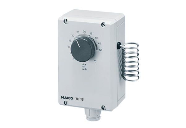 TH 16 IM0009769.PNG Termostat pro ovládání ventilátorů v závislosti na teplotě vzduchu, maximální zatížení 2 A