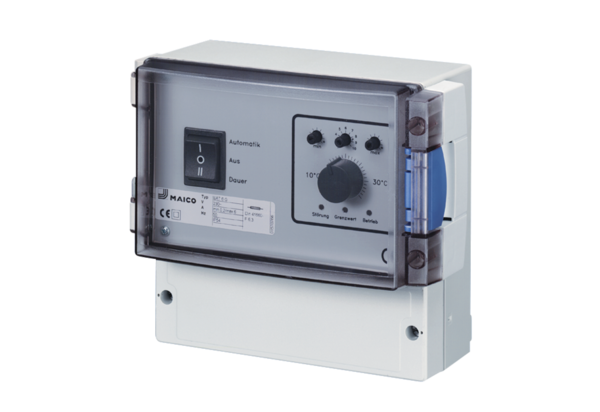 EAT 6 G/1 IM0009806.PNG Temperature controller for the control of single-phase AC fans, temperature setting range 5 to 35 °C