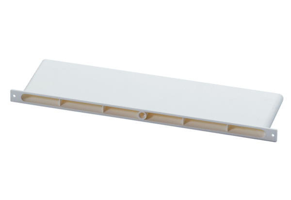 ZEK 45 F IM0009981.PNG Légbevezető csatorna a ZE 45 F (fehér) külső levegő áteresztő műanyag ablakba történő beszereléséhez