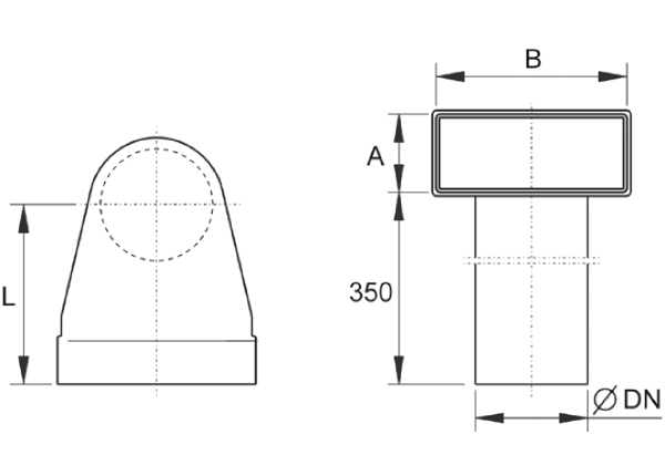 WB90V/55/220/125 IM0010363.PNG 90° angle elbow, 55/220 at DN 125,