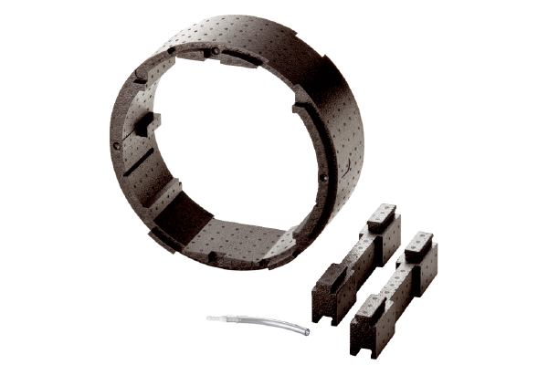 WRG 35-VH IM0011152.PNG Meghosszabbítás 111,5 mm fali hüvelyhez a WRG 35 egyhelyiség szellőztetőhöz, 2 elválasztó híddal és kondenzvíz elvezető tömlővel, névleges méret 350 mm