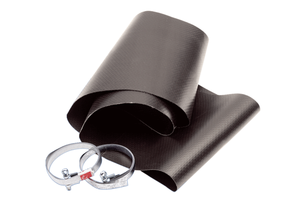 EL 35 IM0011389.PNG Flexible cuff with 2 tensioning straps for sound and vibration damped assembly of duct fans, plastic, DN 350