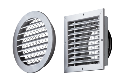 MGR 160 IM0011852.PNG High-quality aluminium external grille (weather protection grille) for covering round and square ventilation openings, for ventilation and air extraction