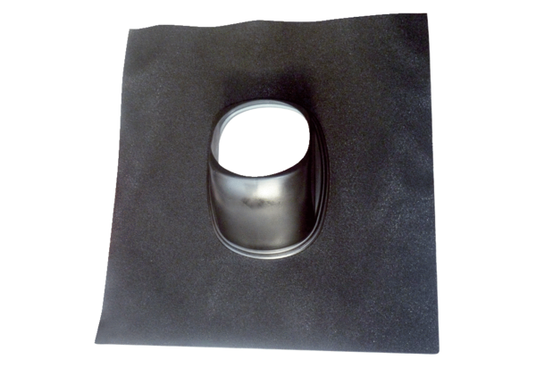 DP 125 SB IM0012624.PNG Dachówka uniwersalna z kształtką bitumiczną, kolor: czarny, na średnicę podłączenia: 125 mm