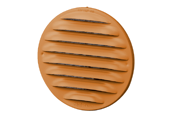 MGR 80/125 cu IM0012691.PNG Grille extérieure ronde pour gaines rondes DN 80 à DN 125, cuivre