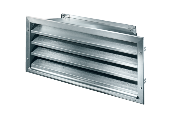 LZP-R 25 IM0012950.PNG Weather protection grille with reduced pressure loss, galvanised sheet steel, channel dimension 500 x 300 mm