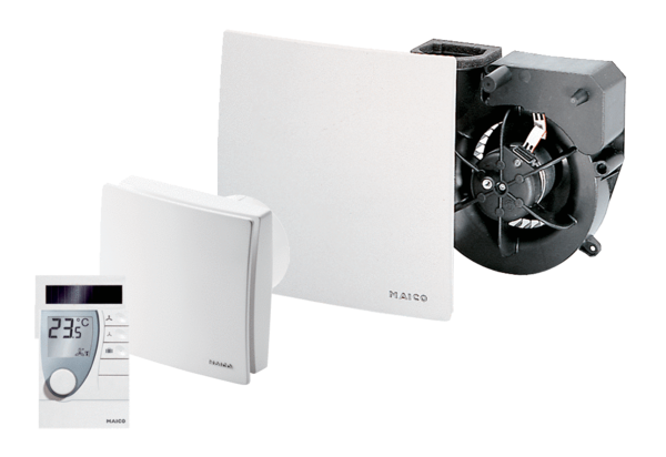 MAICOsmart wireless exhaust air system IM0013302.PNG Fresh air in living spaces thanks to the new MAICO smart radio-based ventilation solution