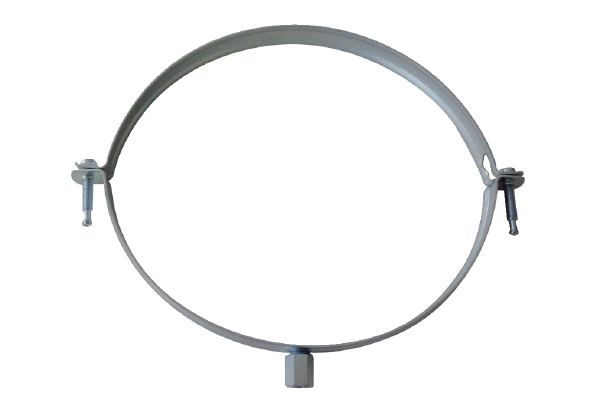 MT-LS125 IM0013973.PNG Mounting clamp for MT ducts DN 125, with threaded sleeve M8