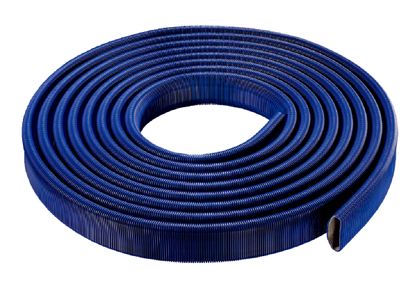 FFS-R52 IM0014735.PNG Flexibles ovales Flachrohr aus Kunststoff mit Innenrohr, max. Volumenstrom 45 m³/h, Breite x Höhe: ca. 132 x 52 mm, Länge 20 m
