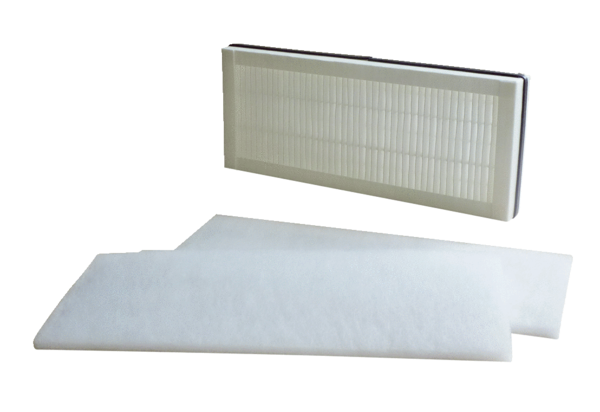 WSF 300-400 IM0014853.PNG Replacement air filter for WR 300 and WR 400 centralised ventilation unit, 2 filter class ISO Coarse 80 % (G4) and 1 filter class ISO ePM1 55 % (F7)