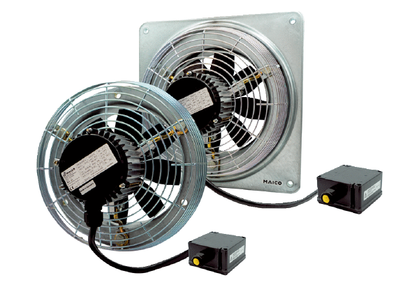 EZQ, EZS 20/4 E Ex e IM0016747.PNG Ventilateur hélicoïde mural, DN 200, courant alternatif, antidéflagrant, fluide : gaz