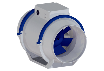 HDR diagonális ventilátor IM0017273.PNG Diagonális csőventilátor, ház műanyagból AC motorral, DN 100 - DN 250