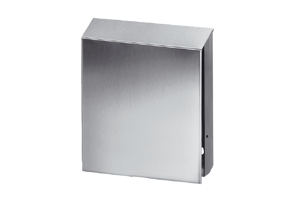 PP 45 AE IM0017293.PNG A stainless steel (V4A) external cover, brushed stainless steel colour, is needed as an accessory for the PP 45 K, PP 45 O and PP 45 RC final assembly kits.