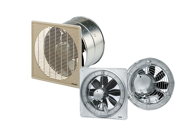 Axiální vysoce výkonné nástěnné ventilátory IM0017339.PNG Robustní a výkonné nástěnné ventilátory pro průmysl a výrobny pro efektivní přívod a odvod vzduchu